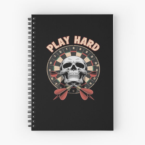 Item preview, Play Hard Skull Arrow dartboard bullseye Team designed and sold by MinaReinger.