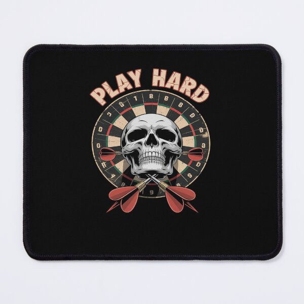 Item preview, Play Hard Skull Arrow dartboard bullseye Team designed and sold by MinaReinger.