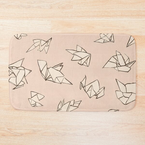 Item preview, Minimal Origami Birds Pattern on Beige designed and sold by SassyArtistry.