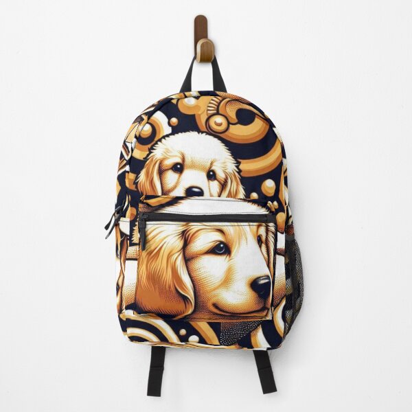 Item preview, Golden Retrievers in Abstract Pattern designed and sold by Wags & Tails.