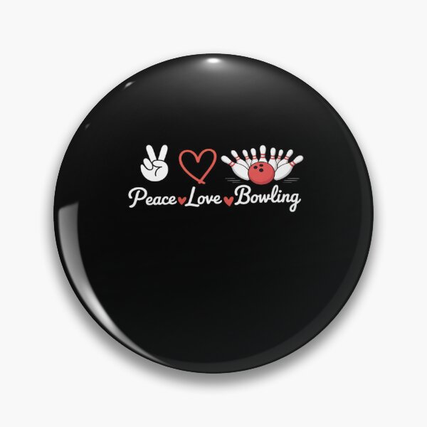Item preview, Peace Love Bowling Cute Bowling Lover designed and sold by FranzFriesen.