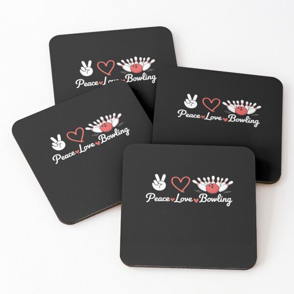 Item preview, Peace Love Bowling Cute Bowling Lover designed and sold by FranzFriesen.