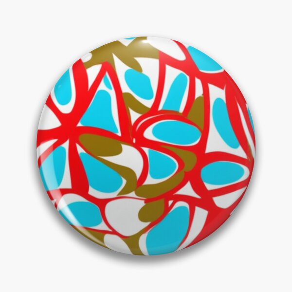 Item preview, Red Blue and Olive Abstract Pattern designed and sold by SassyArtistry.