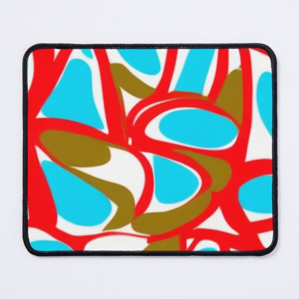 Item preview, Red Blue and Olive Abstract Pattern designed and sold by SassyArtistry.