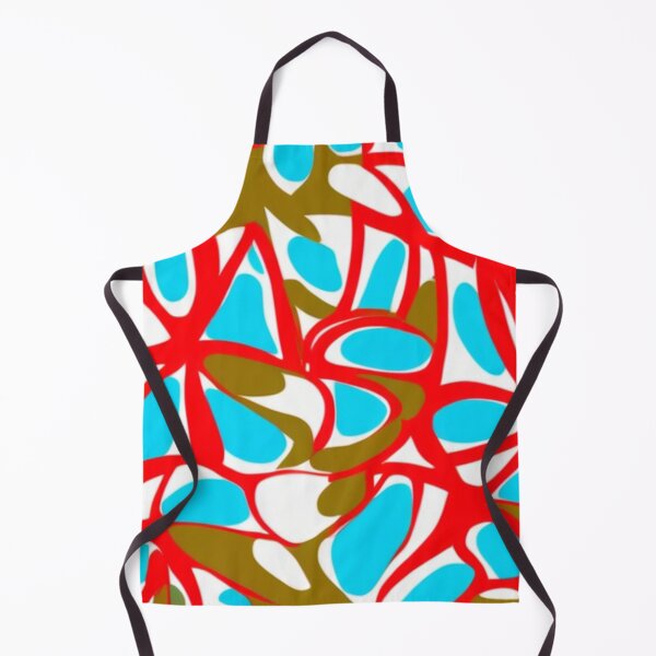 Item preview, Red Blue and Olive Abstract Pattern designed and sold by SassyArtistry.
