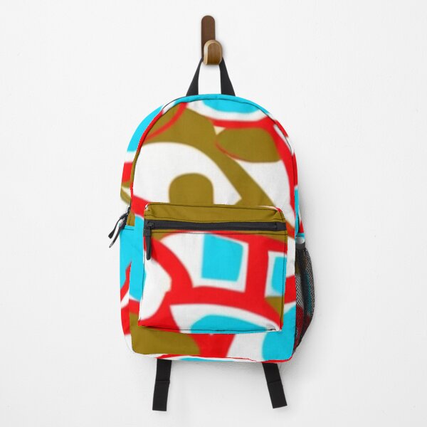 Item preview, Red Blue and Olive Abstract Pattern designed and sold by SassyArtistry.
