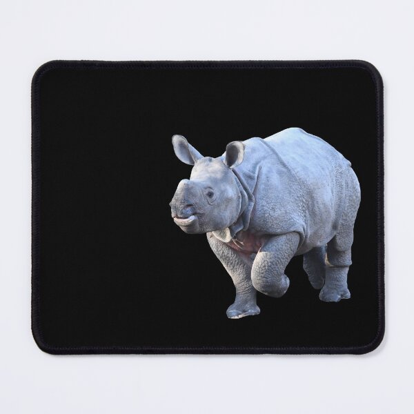 Item preview, Baby rhinoceros – toddling full of joie de vivre / Swiss Artwork Photography designed and sold by Raphael Wolf.