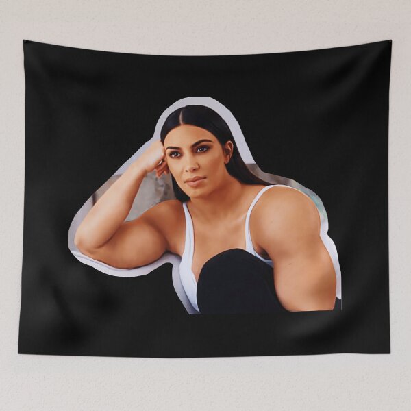 Item preview, Kim Kardashian- Gym Kardashian Sticker designed and sold by sjokekannaig.