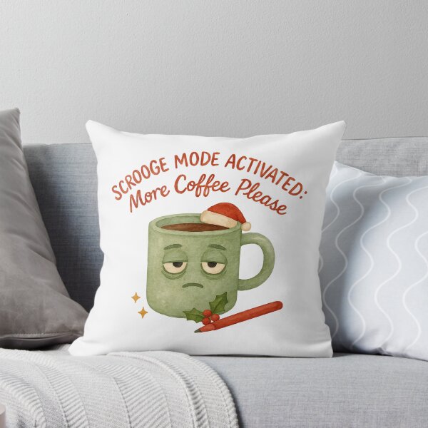 Item preview, Scrooge Mode Activated: More Coffee Please | Funny Anti Christmas Teacher T-Shirt designed and sold by Just You Tee | Say It Loud, Wear It Proud.