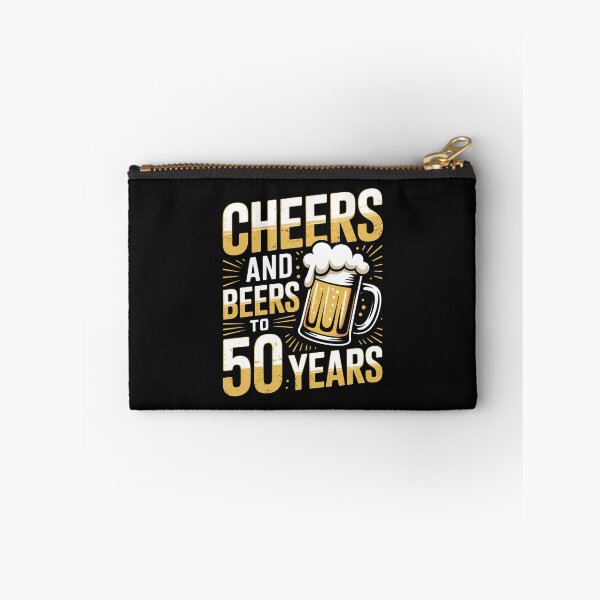 Item preview, Cheers And Beers To 50 Years 50th Birthday Gift, Retro vintage designed and sold by graphic-genie.