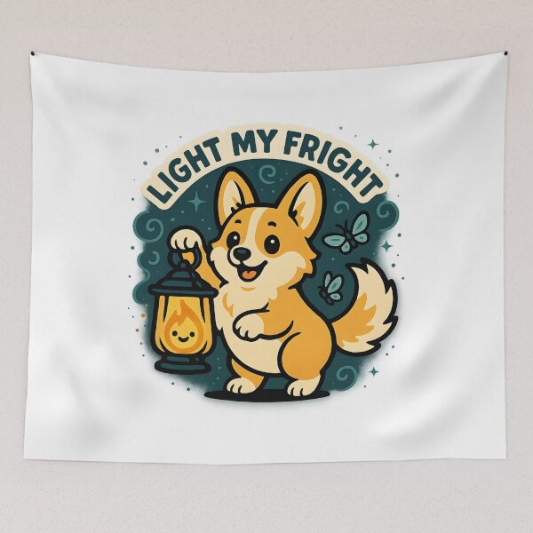 Item preview, Light My Fright — Corgi Lantern Guide designed and sold by Cheerioza.