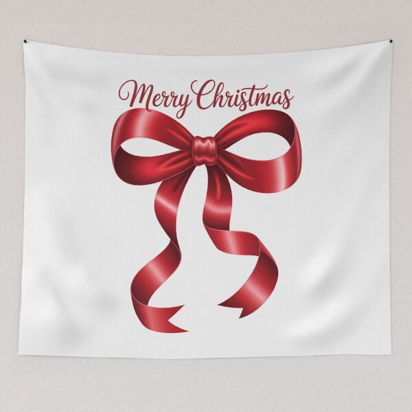 Item preview, Merry Christmas Red Coquette Bow designed and sold by ValerieRodrigue.