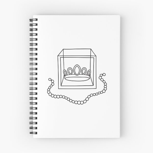 Item preview, A tiara displayed beside pearl necklaces in a glass box designed and sold by rasagamastore.