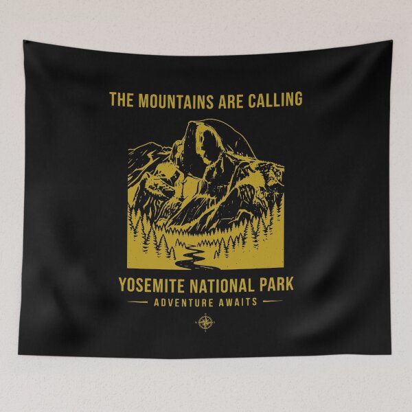 Item preview, Yosemite National Park Half Dome Vintage T-Shirt: The Mountains Are Calling Adventure Awaits designed and sold by justyna-s28.
