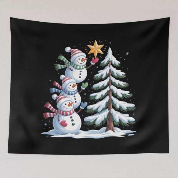 Item preview, Funny Christmas Snowman Topper Tree Holiday Family designed and sold by ValerieRodrigue.