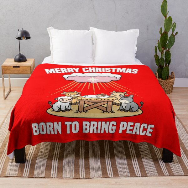 Item preview, MERRY CHRISTMAS - BORN TO BRING PEACE designed and sold by KEF Custom.