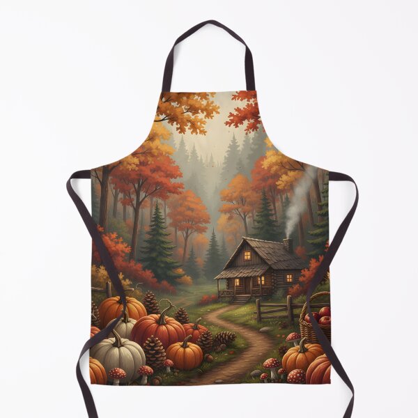 Item preview, Autumn Cabin Retreat in Pumpkin Woods designed and sold by dreephic22.