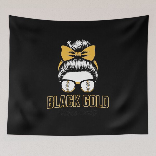 Item preview, Black Gold Vibes Only Football Leopard Football designed and sold by PeteHomenick.