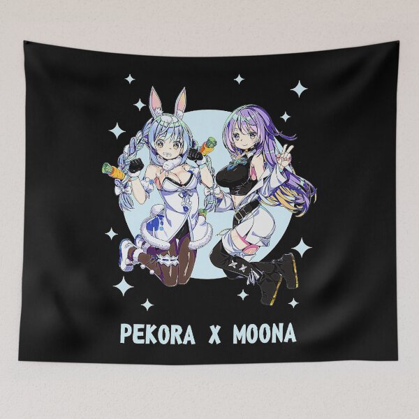 Item preview, Hololive - Usada Pekora X Moona Hoshinova designed and sold by Elsieroyo.