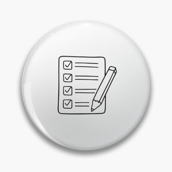 Item preview, A tick mark beside a completed task on a clipboard designed and sold by rasagamastore.
