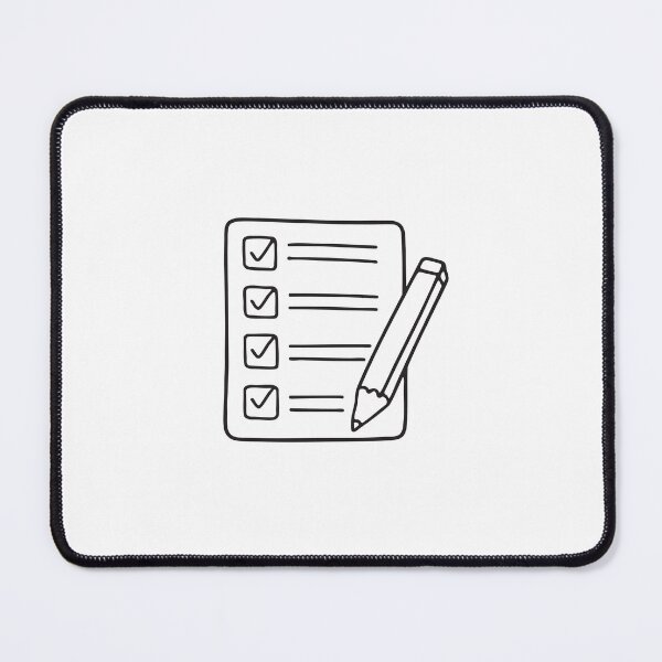 Item preview, A tick mark beside a completed task on a clipboard designed and sold by rasagamastore.