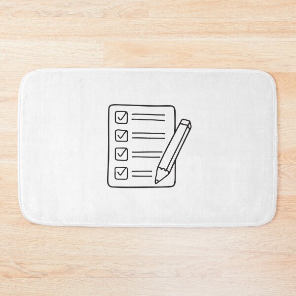 Item preview, A tick mark beside a completed task on a clipboard designed and sold by rasagamastore.