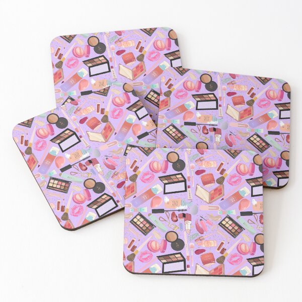 Item preview, I’m Just a Girl — Makeup Lover Aesthetic Pattern | Beauty Products & Glam Accessories Repeating Design - purple designed and sold by StudioSamanthaa.