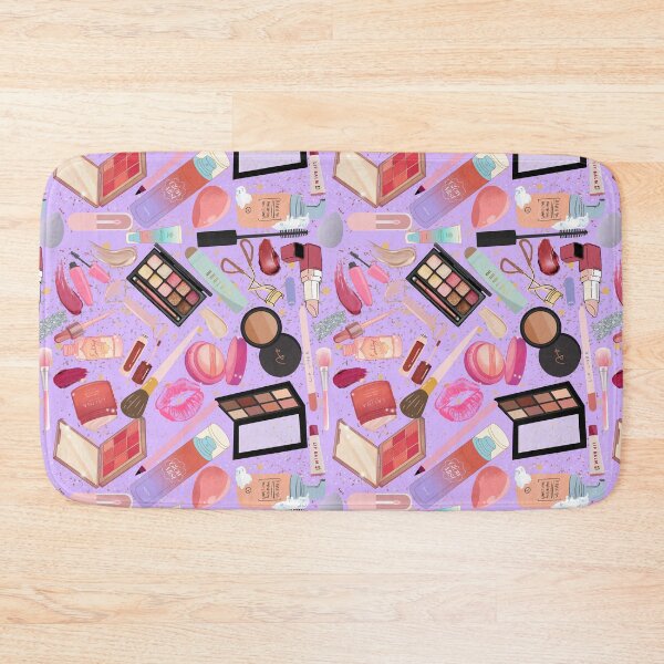 Item preview, I’m Just a Girl — Makeup Lover Aesthetic Pattern | Beauty Products & Glam Accessories Repeating Design - purple designed and sold by StudioSamanthaa.