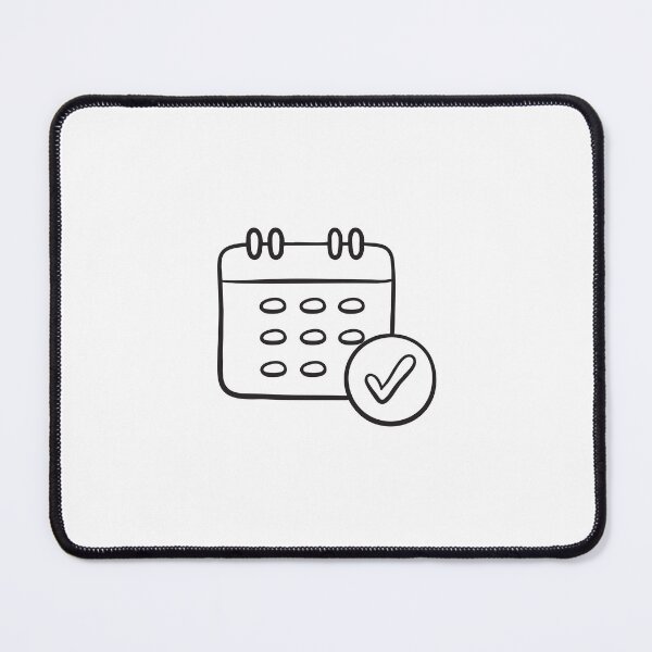 Item preview, A tick mark near a calendar date marked with a circle designed and sold by rasagamastore.