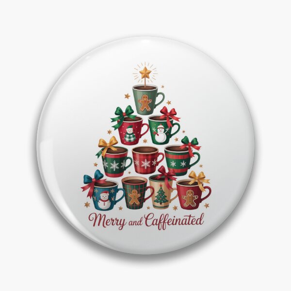 Item preview, Merry And Caffeinated Christmas designed and sold by ValerieRodrigue.