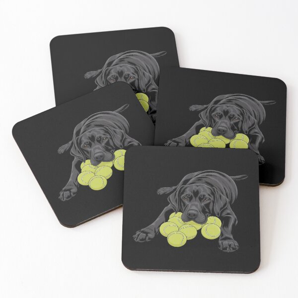 Item preview, Black Labrador Retriever Tennis Ball Tennis Player Dog Lover designed and sold by PeteHomenick.