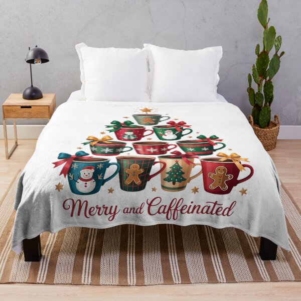 Item preview, Merry And Caffeinated Christmas designed and sold by ValerieRodrigue.