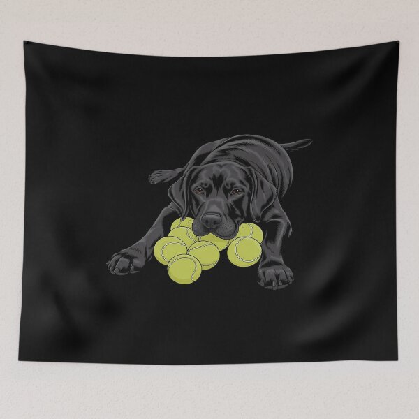 Item preview, Black Labrador Retriever Tennis Ball Tennis Player Dog Lover designed and sold by PeteHomenick.