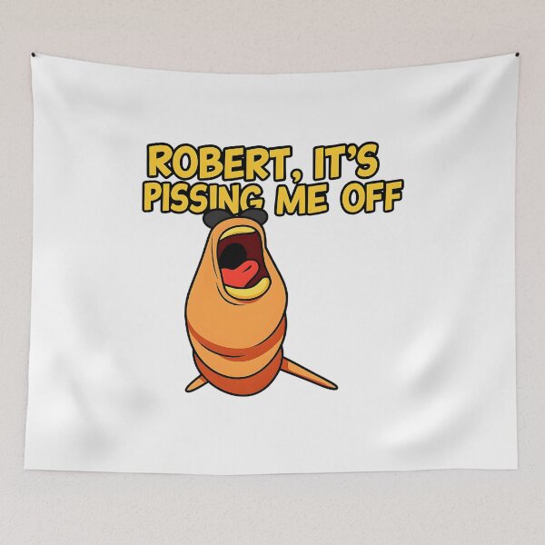 Item preview, Marcus the Worm Meme – “Robert, It’s Pissing Me Off” Funny Cartoon T-Shirt designed and sold by FurRealTees.