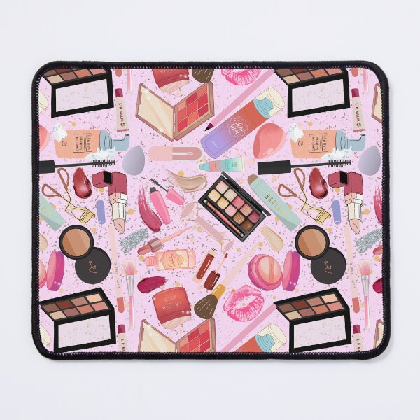 Item preview, I’m Just a Girl — Makeup Lover Aesthetic Pattern | Beauty Products & Glam Accessories Repeating Design - Pink designed and sold by StudioSamanthaa.