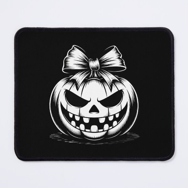Item preview, Black Pumpkin Bow Evil Smile Creepy designed and sold by PeteHomenick.