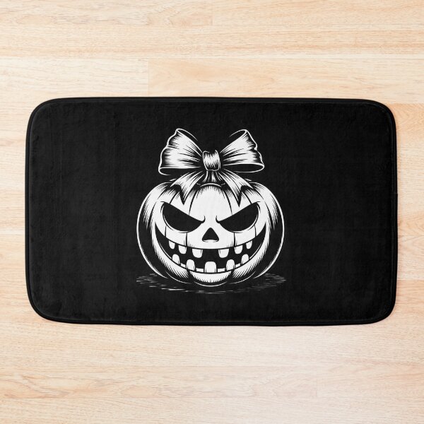 Item preview, Black Pumpkin Bow Evil Smile Creepy designed and sold by PeteHomenick.