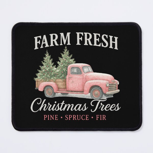 Item preview, Coquette Pink Christmas Truck - Christmas Farm Fresh Tree 2 designed and sold by msmeylin.