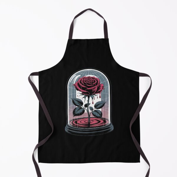 Item preview, Black Rose in Cracked Dome Sadcore Gothic Romance designed and sold by PeteHomenick.
