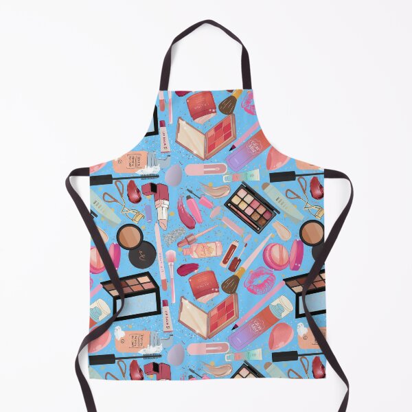 Item preview, I’m Just a Girl — Makeup Lover Aesthetic Pattern | Beauty Products & Glam Accessories Repeating Design - Bright Blue designed and sold by StudioSamanthaa.
