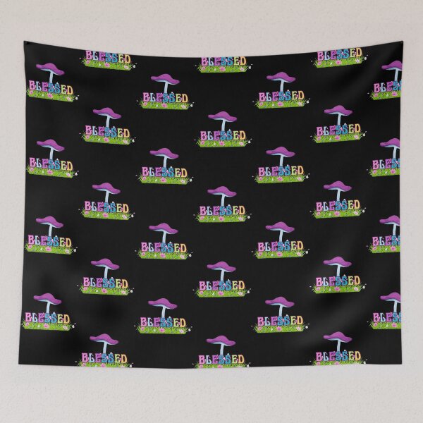 Item preview, Blessed Multi-colored Letters and Mushroom Design. designed and sold by storefficial.