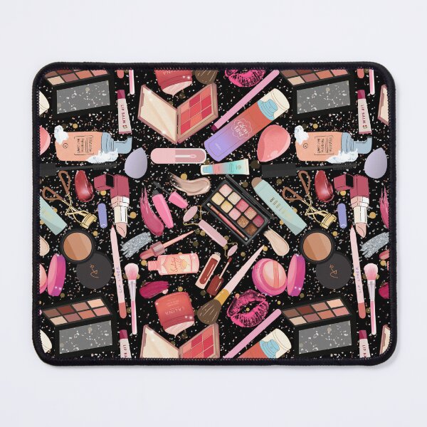 Item preview, I’m Just a Girl — Makeup Lover Aesthetic Pattern | Beauty Products & Glam Accessories Repeating Design - Black designed and sold by StudioSamanthaa.