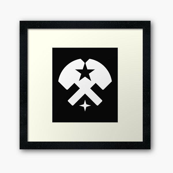 Stars and Hammers Framed Art Print