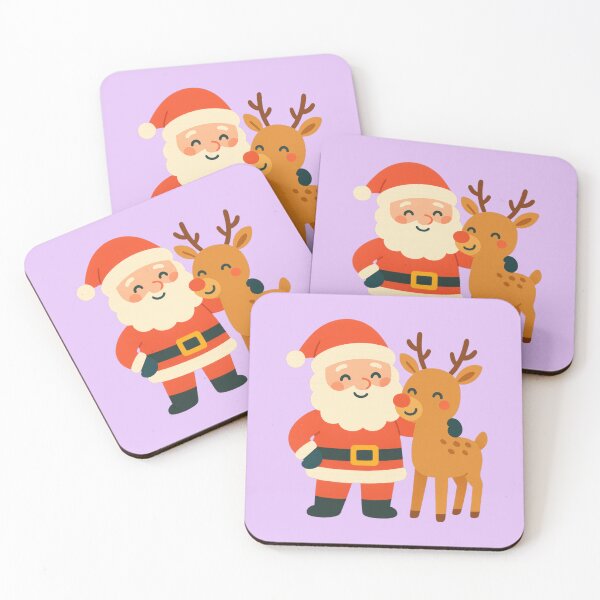 Item preview, Santa Claus and Rudolph the Reindeer designed and sold by Mauswohn.