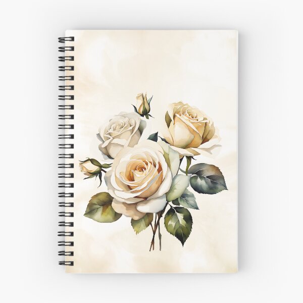 Item preview, Pintura de acuarela de flor de rosa blanca | Arte floral | Arte de la acuarela | Regalo para amantes del arte | Regalo para amantes de las flores. designed and sold by UnhingedBird.