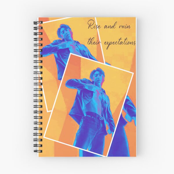 Item preview, Rise and Ruin – Jungkook Neon Art Notebook designed and sold by Chimmyxkookies.