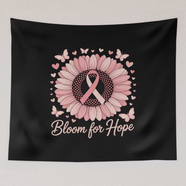 Item preview, Bloom for Hope Pink Ribbon Sunflower Breast Cancer Support designed and sold by JonBarnes22.