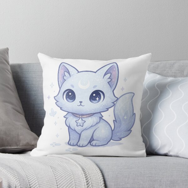 Item preview, Celestial Snow Cat | Crystal Cat Sticker & Kawaii Winter Spirit Animal Art designed and sold by HerDreamCodes.
