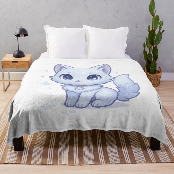 Item preview, Celestial Snow Cat | Crystal Cat Sticker & Kawaii Winter Spirit Animal Art designed and sold by HerDreamCodes.