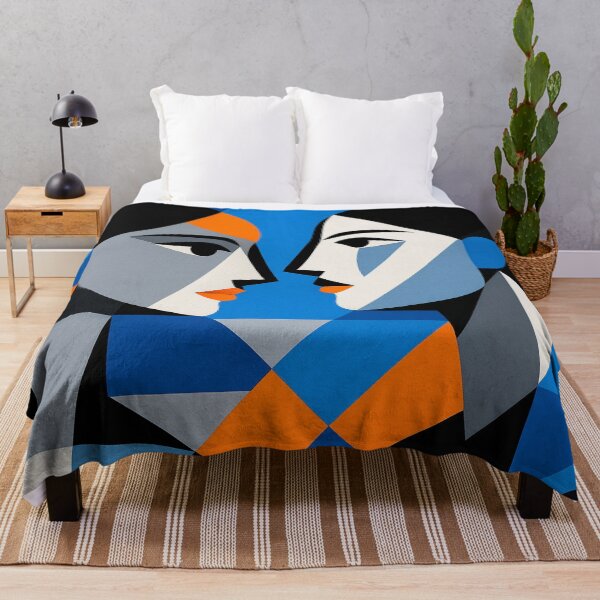 Item preview, Geometric female profiles in friendship designed and sold by Sigtrix.